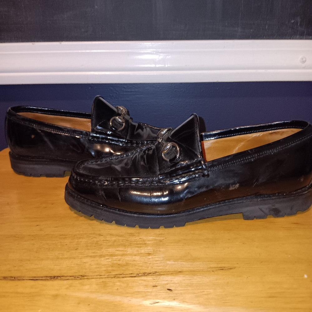 Gucci GG Leather Loafers Size 35 1/2 - Picture 2 of 5